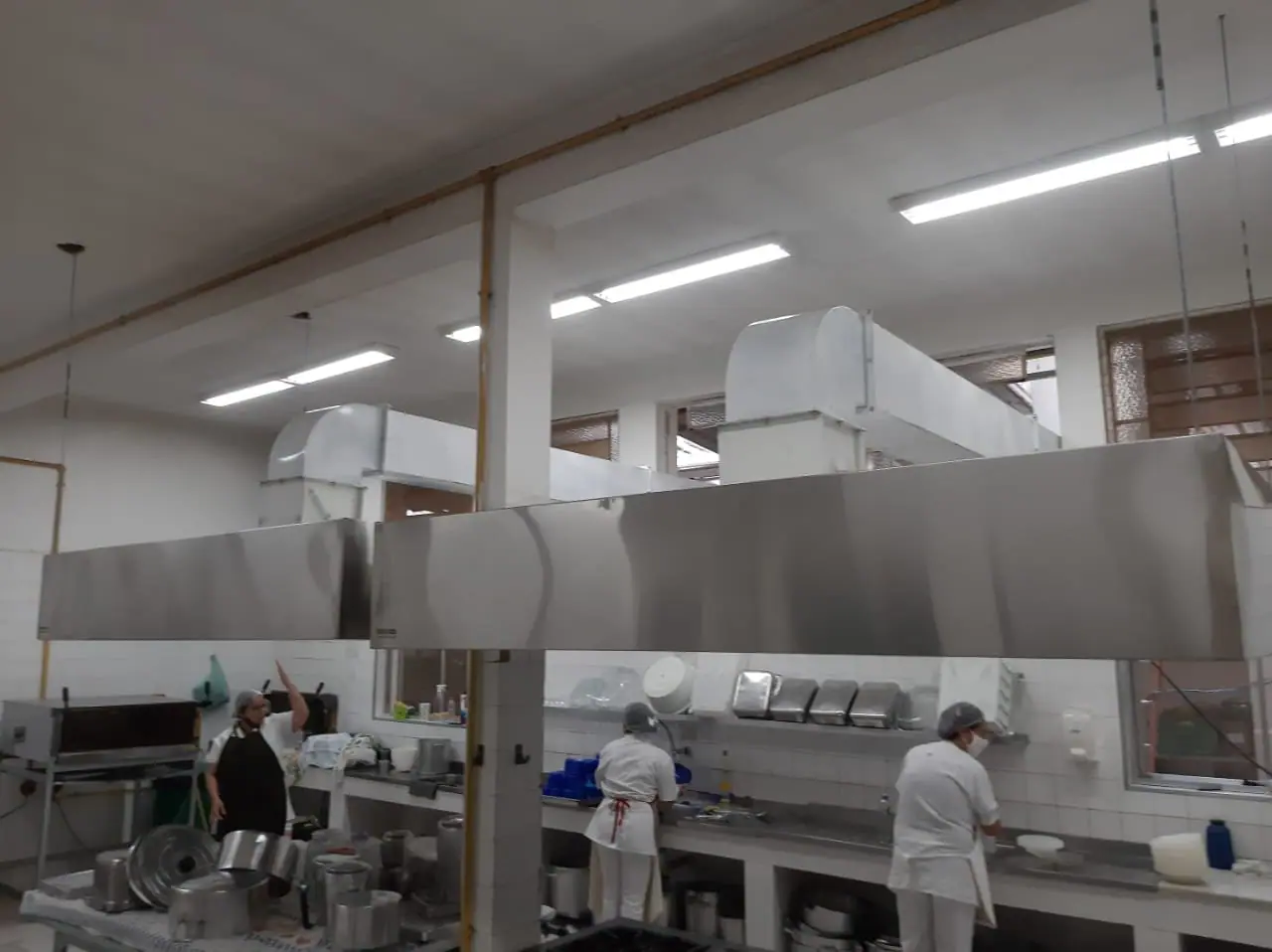 Sistema de exaustão instalado pela CAP